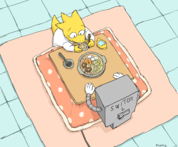 mamenoeblog:  Japanese kotatsu