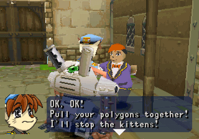 obscurevideogames:  polygons - Tail Concerto (CyberConnect - PSX - 1998) 