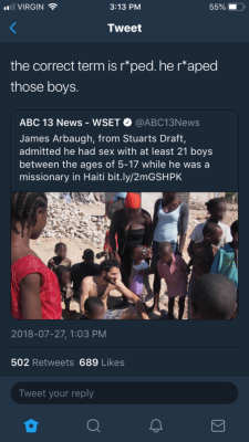 aaliyah-appollonia: bigchiefatl:  killmoncoochie:  killmoncoochie:  Y’all see this demonic evil shit?  He went back and forth from the US to Haiti for 15 years!!!! Assaulting these young boys the whole time He’s going to jail for 23 years and I can’t