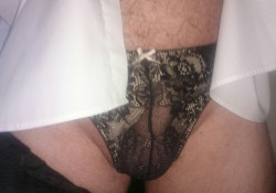 mr-in-lingerie:  Dressed for work today