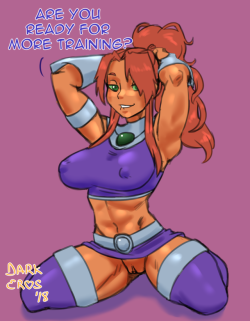 thedarkeros:  seems Starfire is eager to start “sparring” :3
