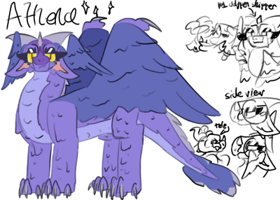 @sombrathedragon Here Is My Design Of Your Athena Dragon!!! I Hope You Like Her