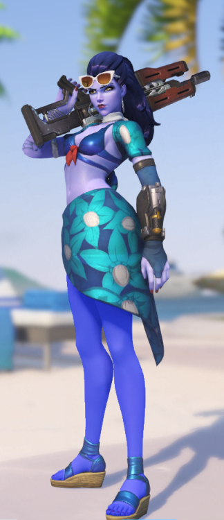 hosemannip:The summer games are here! Widowmaker has gotten a new sexy skin! So sexy that i added mo