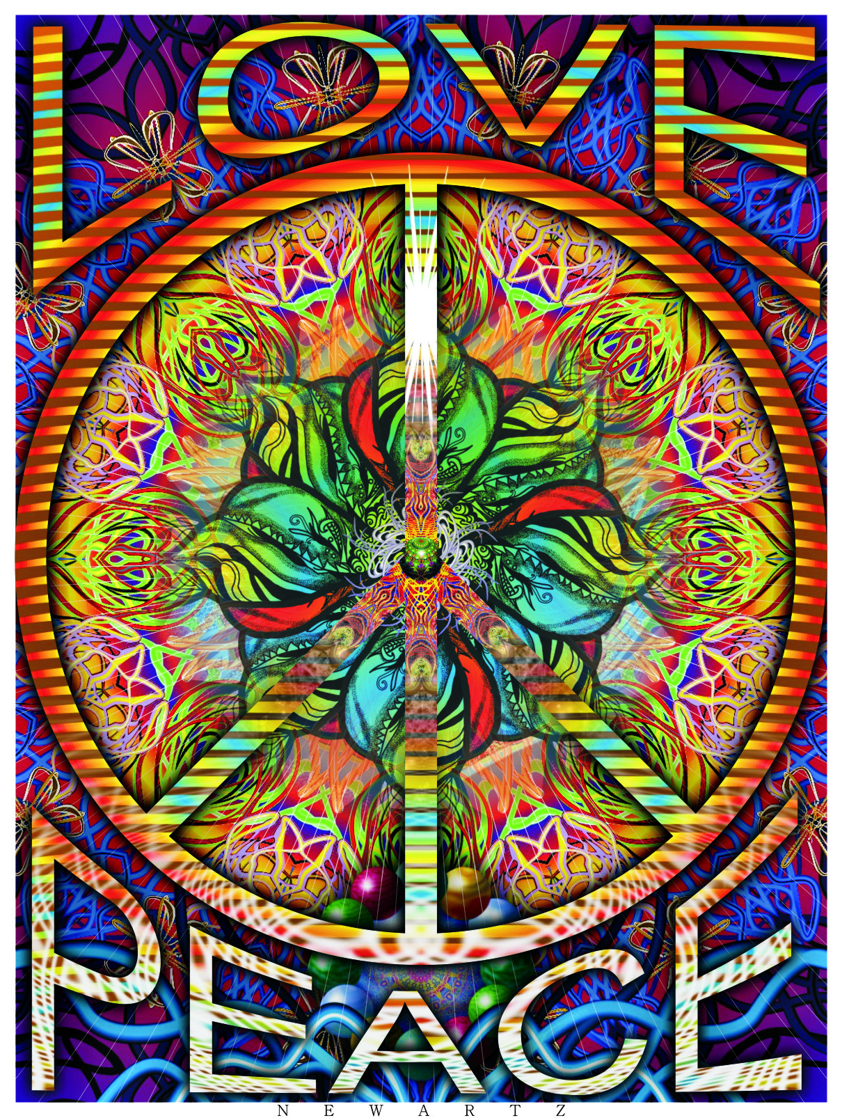 newartz:  N E W A R T Z Love Peace 