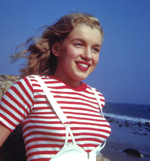 Marilyn Monroe, Then Norma Jeane, On The Castle Rock State Park Beach, California, 1946. Photographs