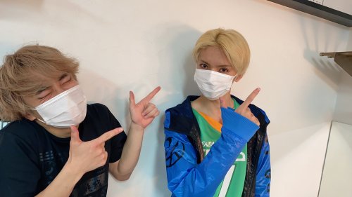 Hyper Projection Engeki Haikyuu - The View from the Top 2Backstage - Hyogo TourYuuma (Noya) and Yosh