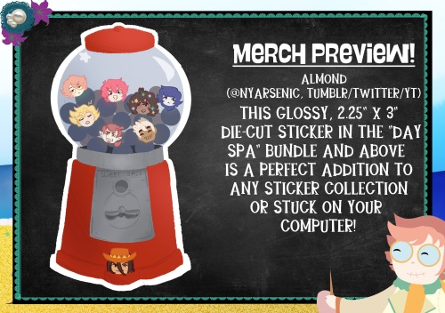 Today we have 2 merch previews! The first merch preview is from @eldritchtree ! This colorful postca