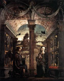 Renaissance-Art:  Cosme Tura C. 1469 Annunciation 