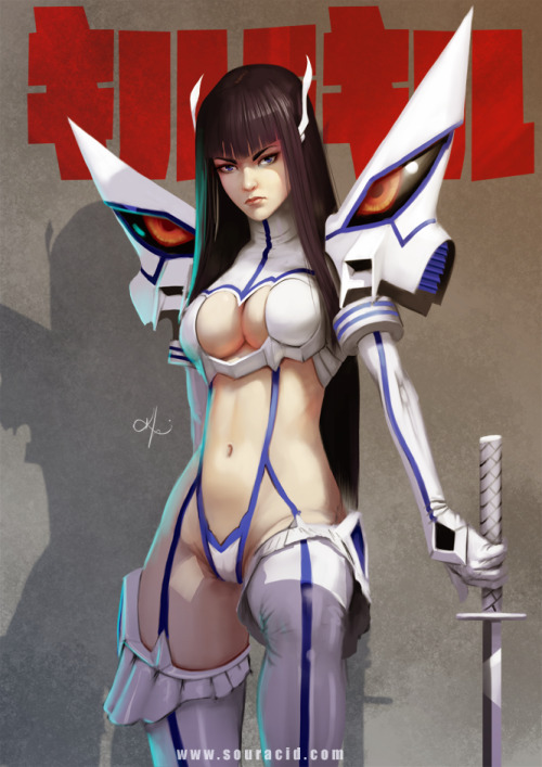 souracid: Satsuki Kiryuin wearing her kamui Junkestu , Kill La Kill