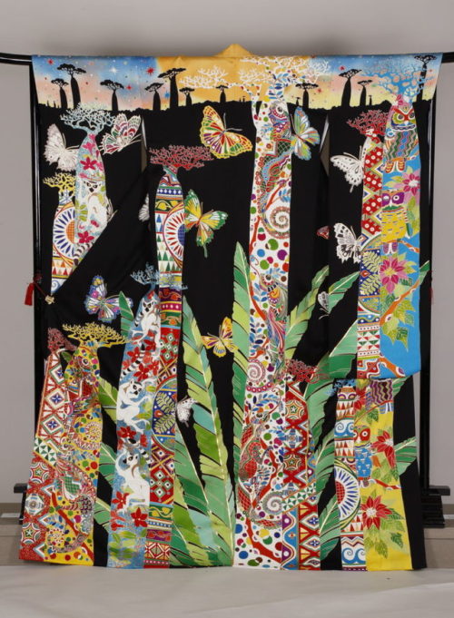 [Imagine One World Kimono Project] is going on steadily and has come with such nice furisode designs