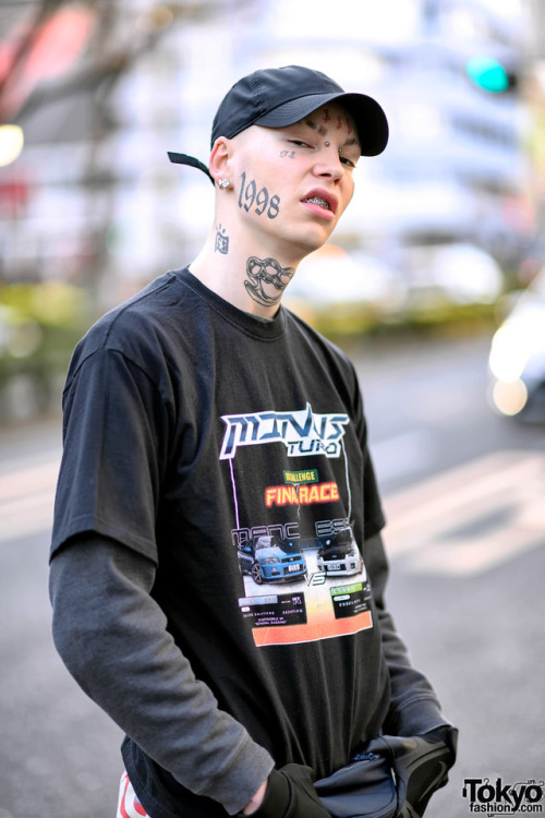 gorps:toastpotent:pacificrim:tokyo-fashion:Tattooed French fashion model Loic - featured in recent V