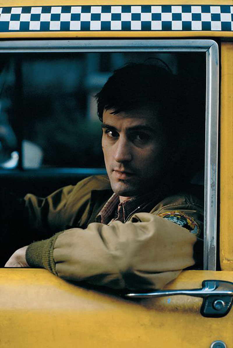 kunning:  Robert DeNiro in “Taxi Driver&ldquo; (Martin Scorcese, 1976) Photographed