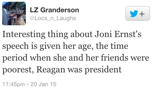 odinsblog:  Joni Ernst: A Tale Of Trickle Down Economics When Joni Ernst gave her