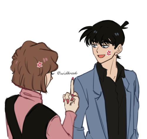  starting the year with the saltiest duo. gosho let them meet as shinichi and shiho i beg 