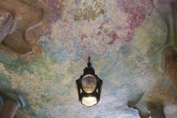 eyestotheskyphoto:Ceiling in the Courtyard at Casa Milà, Barcelona