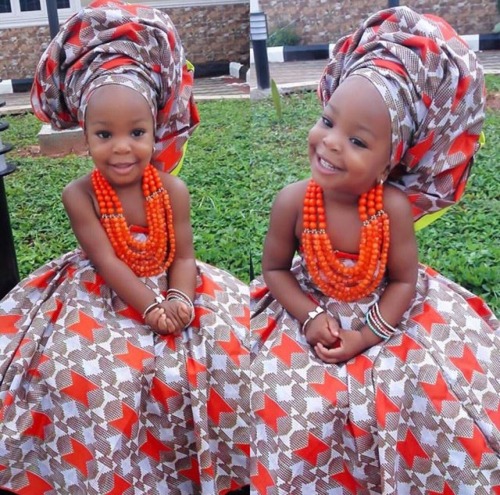 turbanista:Mademoiselle Kamara, adorable Mini Turbanista from Nigeria ❤️