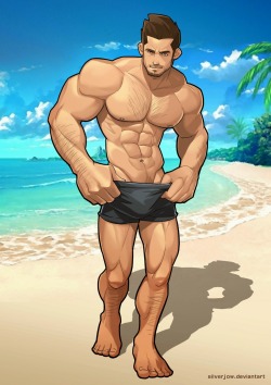 yaoi-bara2lovers:  Hot Muscle Guy!