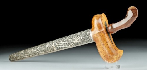 Indonesian kris with silver sheath, early 20th century.from Artemis Gallery