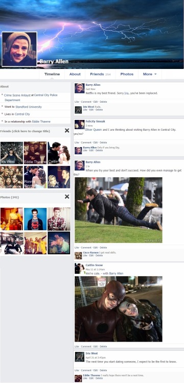 liamdunbars:  thallen week; day four: social media auwhen barry and eddie first started dating, they didn’t tell anyone. they tried to keep it secret for a while before the started forgetting and suddenly, everyone knew. after a while, they weren’t