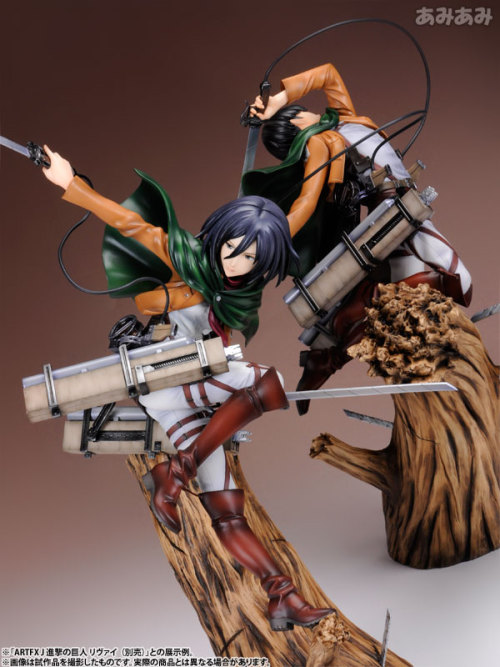  Levi and Mikasa (ARTFX J) by Kotobukiya  I’m going to go to town with pictures of these when they finally arrive.