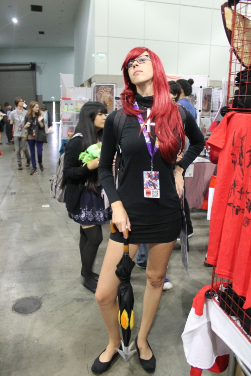 pasteldot:skullgirls anime expo photoscarol/painwheel is me!! /o/