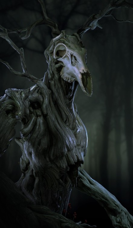 ravenkult: Spirit of the forest by Shadeocai I mourn www.artstation.com/artwork/XLdwy