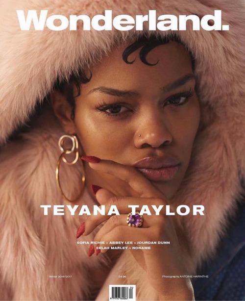 controlledeuphoria: so-not-the-norm: Teyana Taylor covers Wonderland’s upcoming winter issue. 