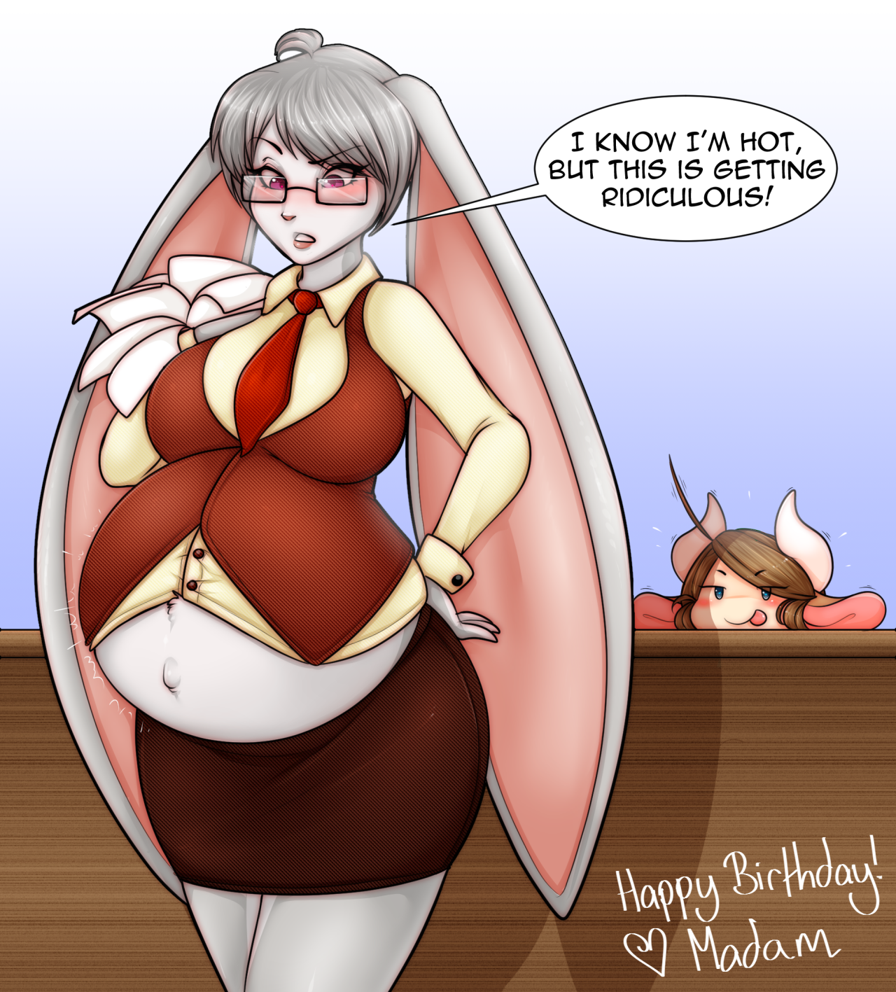 madamsquiggles:    Birthday present for riddleaugust ! Morgan has a tattoo that impregnates