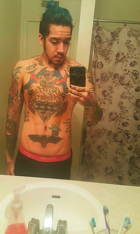 “My body is my journal and my tattoos are my story.” Actor and model River Zain Ceballos