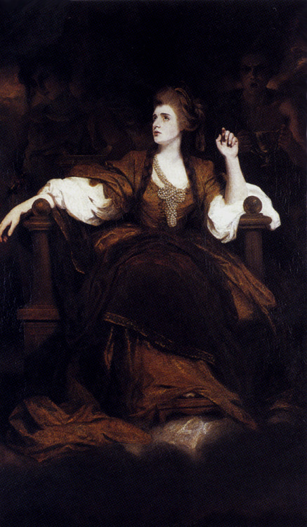artist-joshua-reynolds: Portrait of Mrs. Siddons as the Tragic Muse, 1784, Joshua Reynolds Medium: o