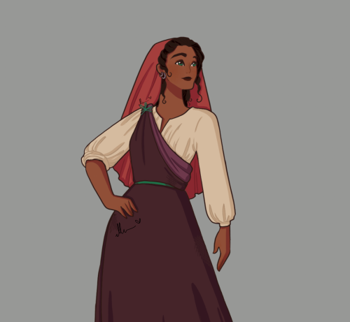artist-ellen:Esmeralda!! She was also really highly requested by viewers!Figuring out how to draw a 