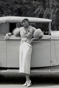 blackhistoryalbum:  Whip Appeal | 1934 Josephine Baker standing besides her brand new ride, a 1934 French Delage D8-15 cabriolet. [click images to enlarge]