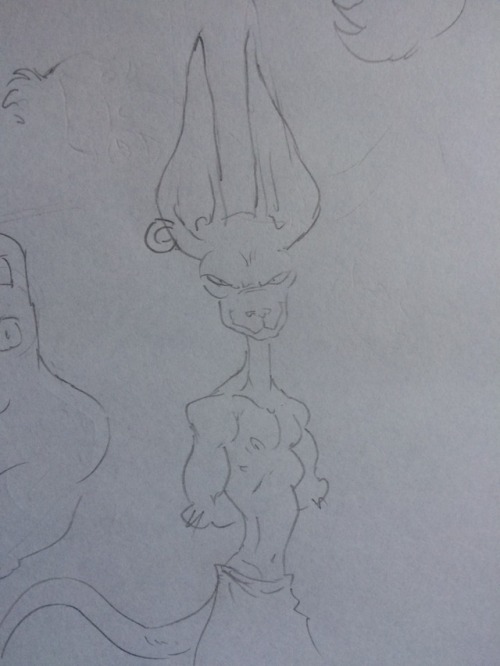 Porn Pics Beerus popped up in some doodles.