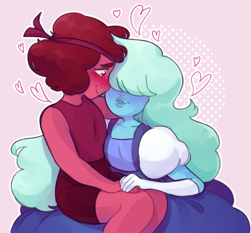 kingkimochi:  ❤️️ can’t stand to be apart 💙  <3 <3 <3