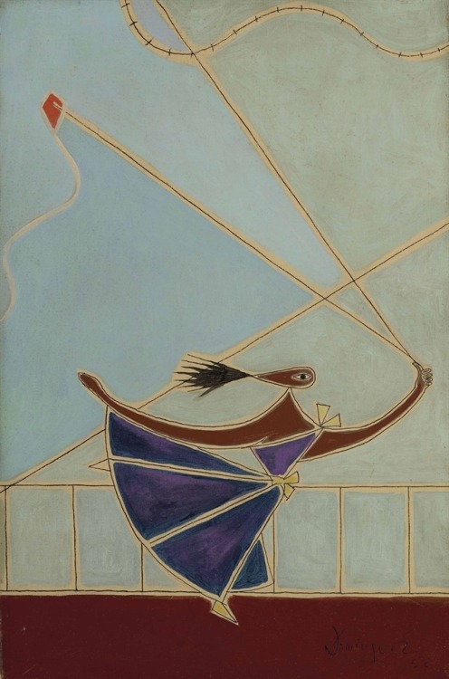 thunderstruck9:Óscar Domínguez (Spanish, 1906-1957), Le cerf-volant [The Kite], 1950. 