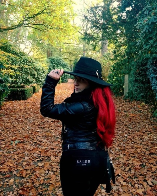 witch on a cemetery walk. took a walk around ohlsdorf cemetery with @frothyremorse, enjoyed autumn c