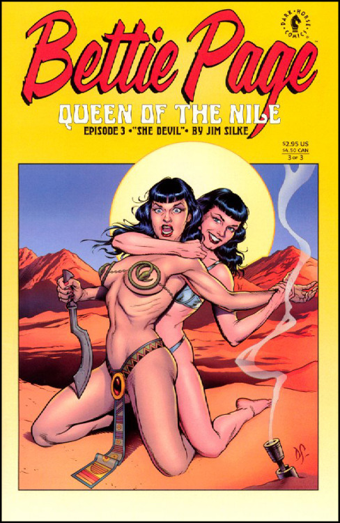 Bettie Page Queen of the Nile   cover nd art by Jim Silke#1  December 1999  