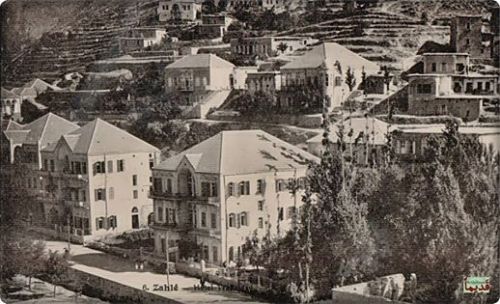 sniper-at-the-gates-of-heaven:built in 1906, the hotel trablousi in zahle, 1930s