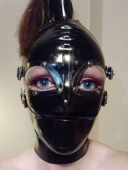 zephyrbaron:  englishbondage:  Such pretty eyes. Made prettier by the removal of the rest of its face.  &lt;p&gt;Time to give a girl a new fucking look to go with her sub personality. Hoods help. They not the only way to make a girl into a fucking set