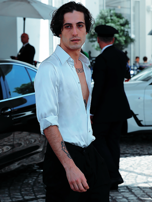 maneskinss:Damiano David photographed in Cannes (May 2022)