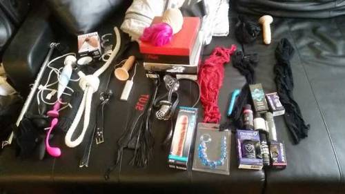 DAY 5 My gfs coming over to dominate me after five days without cumming, this is everything she told me to lay out including two sissy outfits heels and wig along with tons of toys to tease torment and torture me with. Only two more weeks and about six