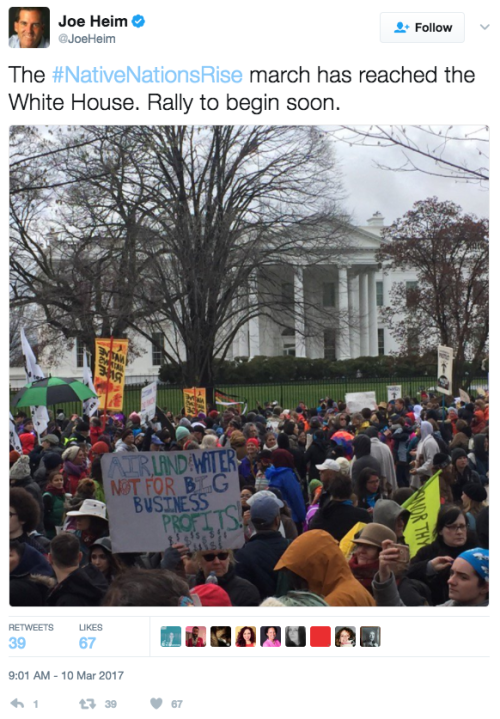 mediamattersforamerica:The Native Nations March is currently taking place through D.C. and at the Wh