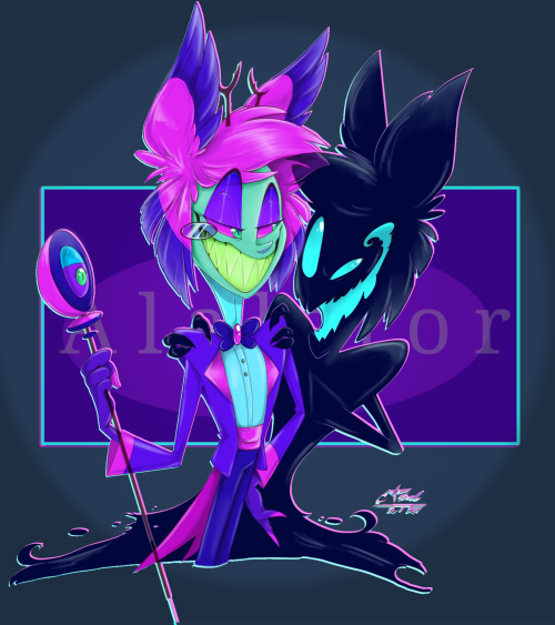 01-reihanehdraw:the Neon boi! :3 ✨ just finished this baby yesterday! https://www.reddit.com/r/Hazbi