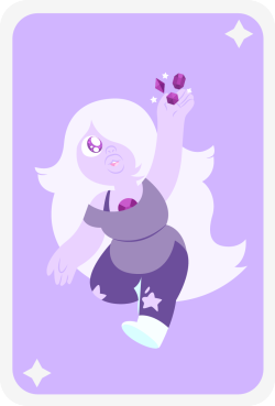 disfiguredstick:  Amethyst! I don’t know who my favourite Gem is. They’re all so beautiful. I think I am leaning towards Pearl. But maybe Stephen..Maybe Garnet.. or Amethyst… hmm. 
