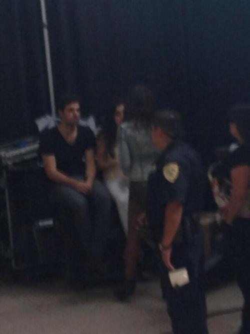 Lauren, David and Normani - backstage