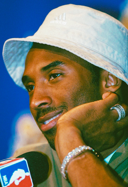 strappedarchives: Kobe Bryant photographed by Tom Mihalek during a press conference after Los Angele