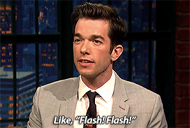 flashey:John Mulaney gets mistaken for the Flash actor, Grant Gustin, on Late Night with Seth Meyers