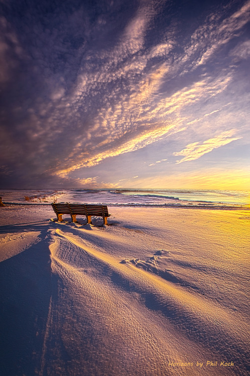 &ldquo;Polar Drift&rdquo;Sunrise on the shore of Lake Michigan in Kenosha, Wisconsin.Wiscons