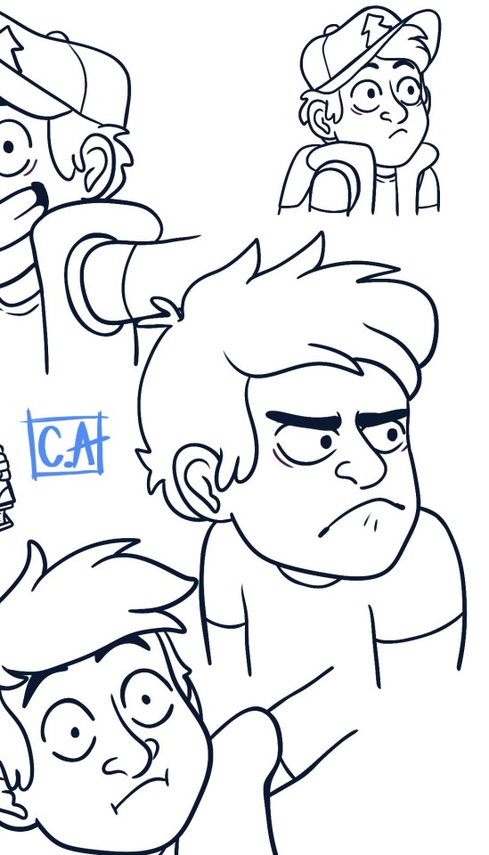 Ok, I Finally Finished The Line Art For Dipper! Take A Look