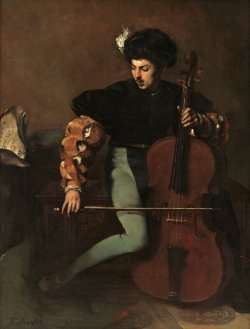 Blastedheath:  Attributed To Ferdinand Roybet (French, 1840-1920), Young Musician.